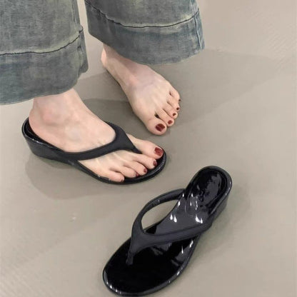 Platform Wedge Thong Sandals