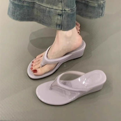 Platform Wedge Thong Sandals