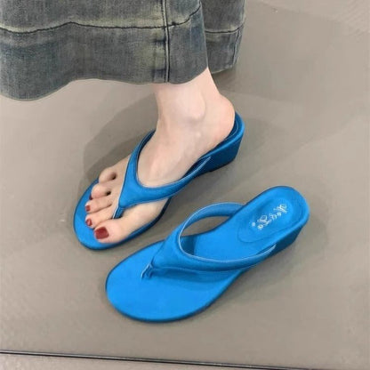 Platform Wedge Thong Sandals