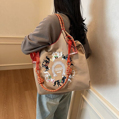 Sample Horse Embroidered Crossbody Bag