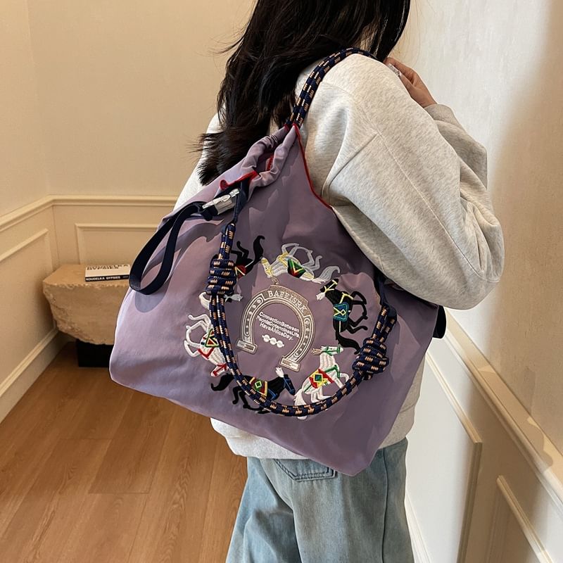Sample Horse Embroidered Crossbody Bag