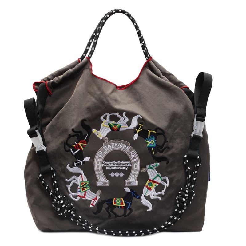 Sample Horse Embroidered Crossbody Bag