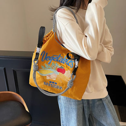 Sample Vegetable Embroidered Tote Bag