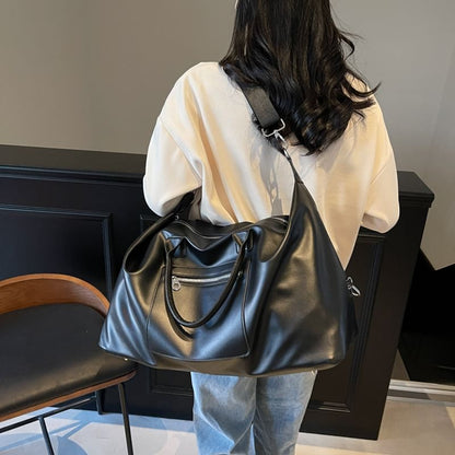 Sample Faux Leather Top Handle Crossbody Bag