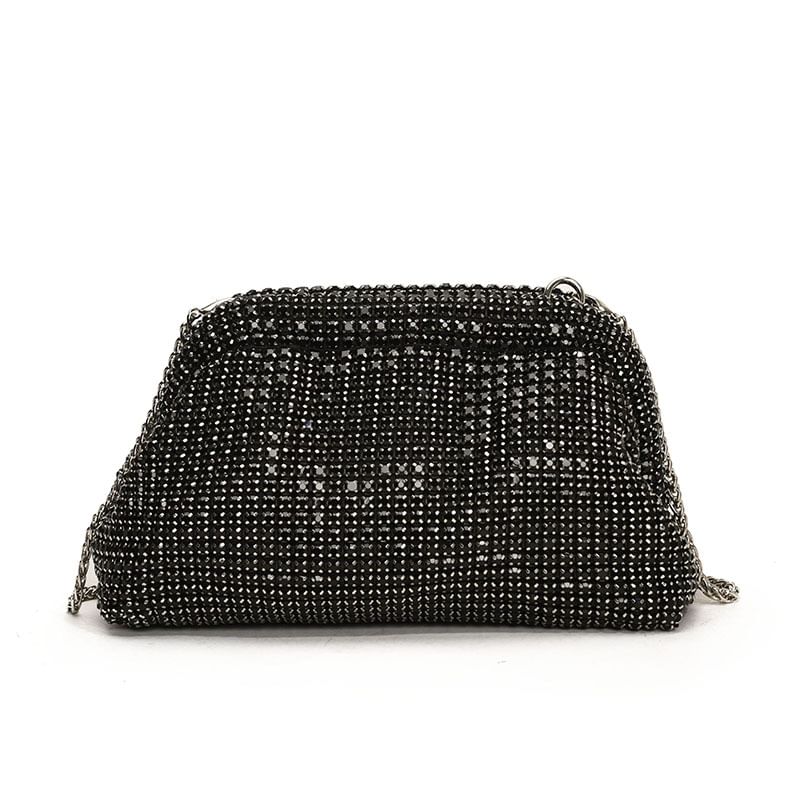 Sample Rhinestone Chain Crossbody Bag