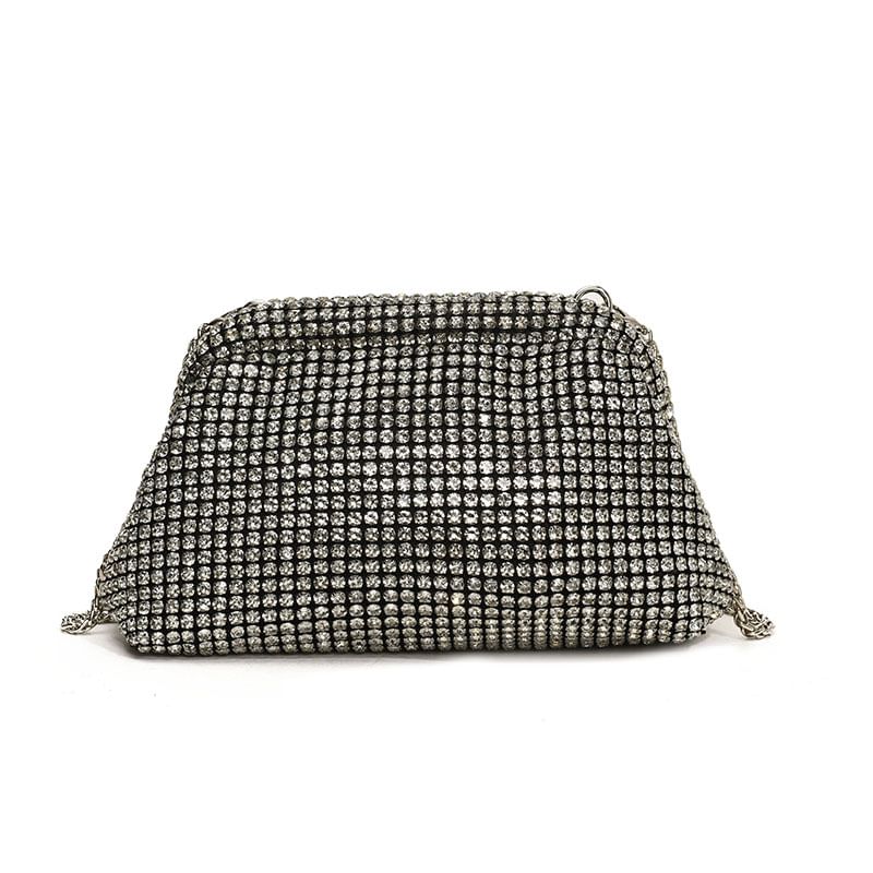 Sample Rhinestone Chain Crossbody Bag