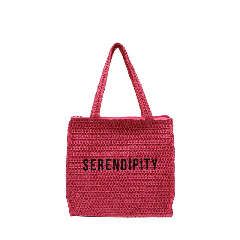 Sample Lettering Woven Tote Bag