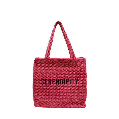 Sample Lettering Woven Tote Bag