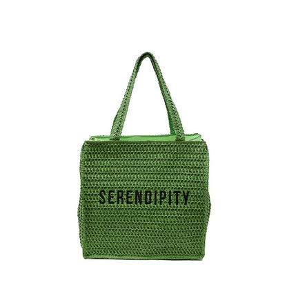 Sample Lettering Woven Tote Bag