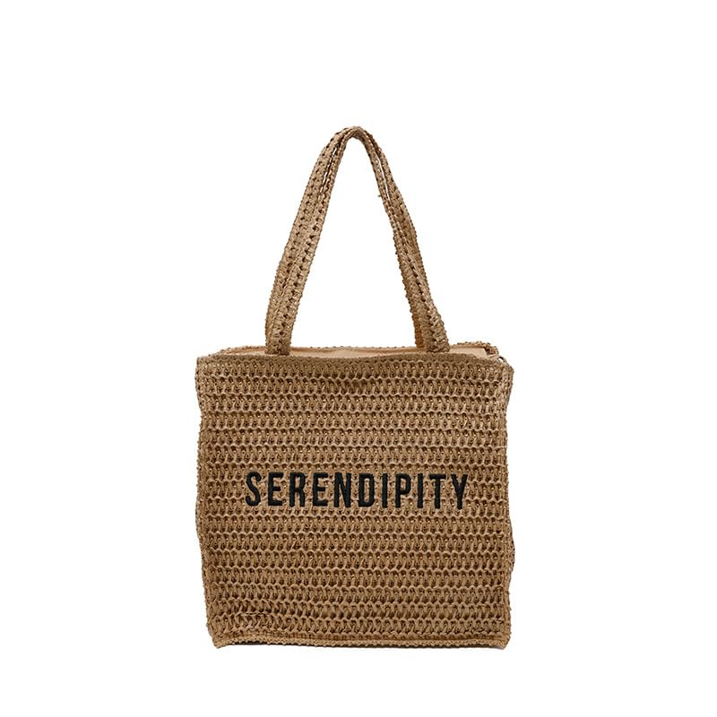 Sample Lettering Woven Tote Bag