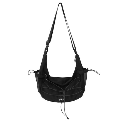 Sample Lettering Logo Drawstring Crossbody Bag