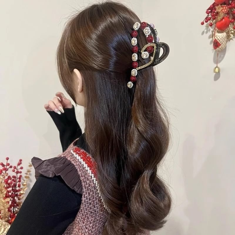 Wholesale Sample Bead Heart Claw Rhinestone Hair