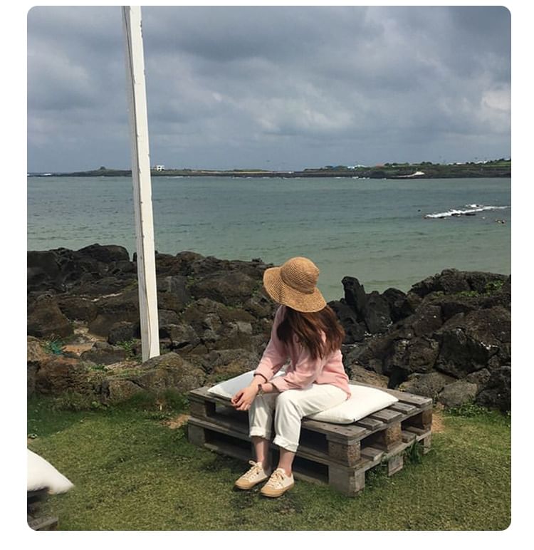 Plain Straw Sun Hat