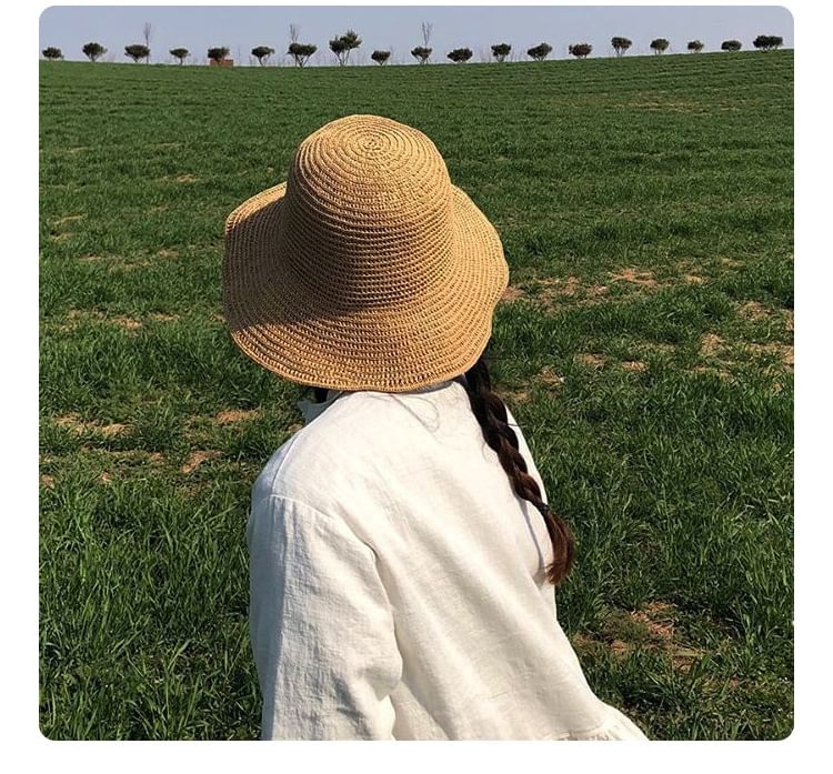 Plain Straw Sun Hat
