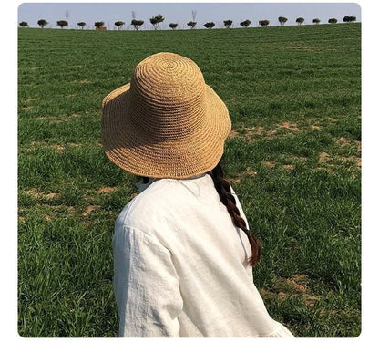 Plain Straw Sun Hat