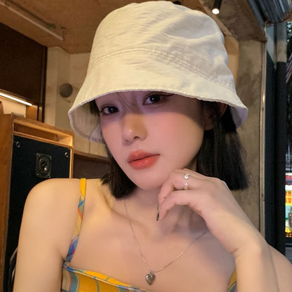 Plain Drawstring Cloche Hat