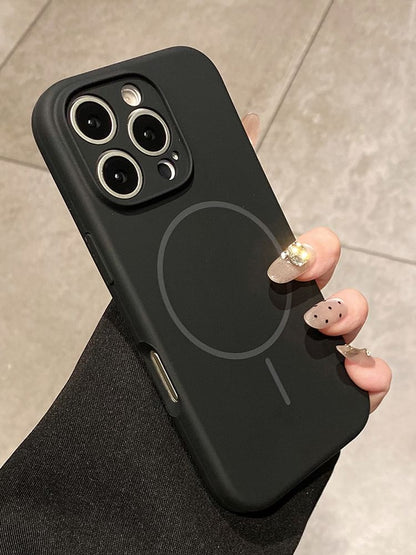 Case MagSafe) with Plain Phone Magnetic (Compatible