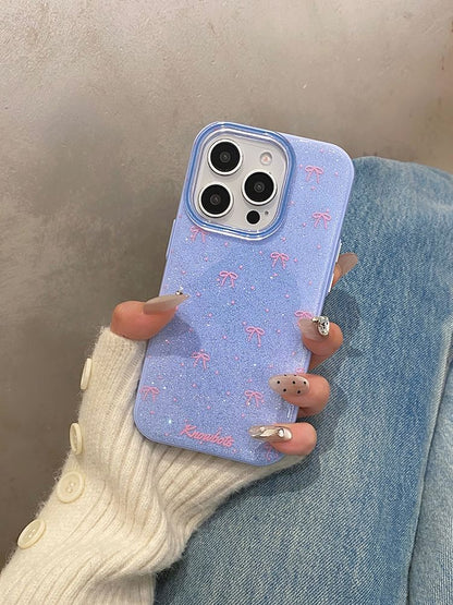 Glitter Case Phone Bow