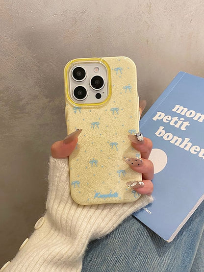 Glitter Case Phone Bow