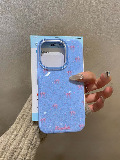 Glitter Case Phone Bow