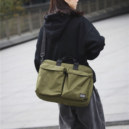 Sample Multi-Pocket Nylon Crossbody Bag