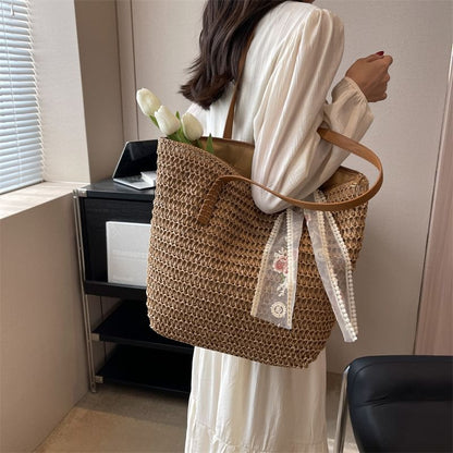 Sample Set: Straw Tote Bag + Scarf