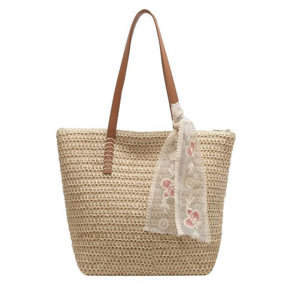 Sample Set: Straw Tote Bag + Scarf