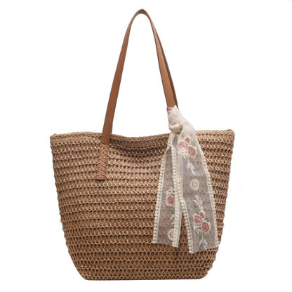 Sample Set: Straw Tote Bag + Scarf