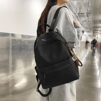 Sample Set: Plain Nylon Laptop Backpack + Bag Charm