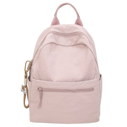 Sample Set: Plain Nylon Laptop Backpack + Bag Charm