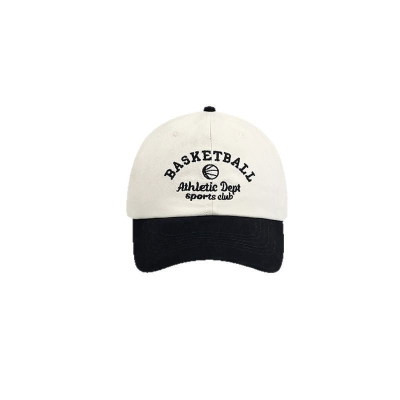 Two-Tone Embroidered Letter Cap