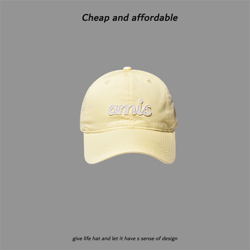 Cap Embroidered Letter
