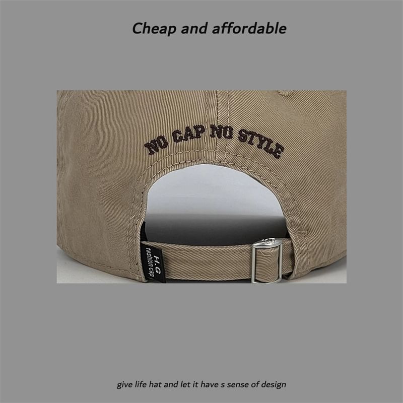 Cap Embroidered Washed Distressed Number