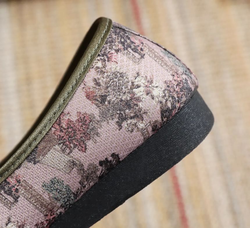 Flats Print Floral Panel