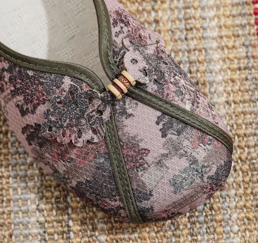 Flats Print Floral Panel