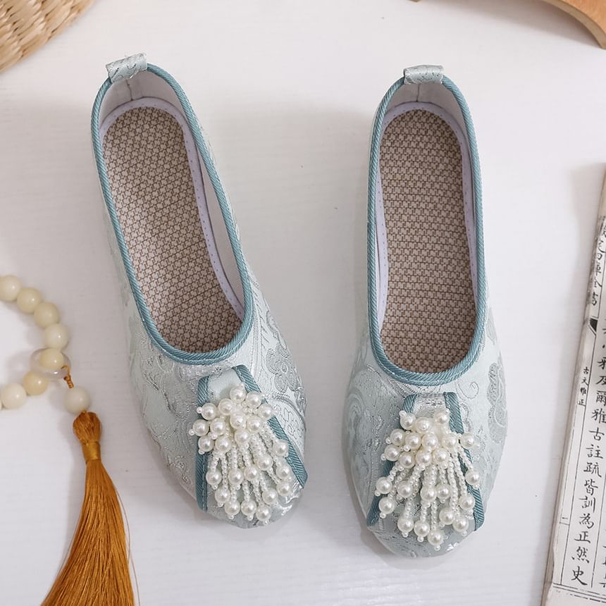 Flats Beaded Embroidered