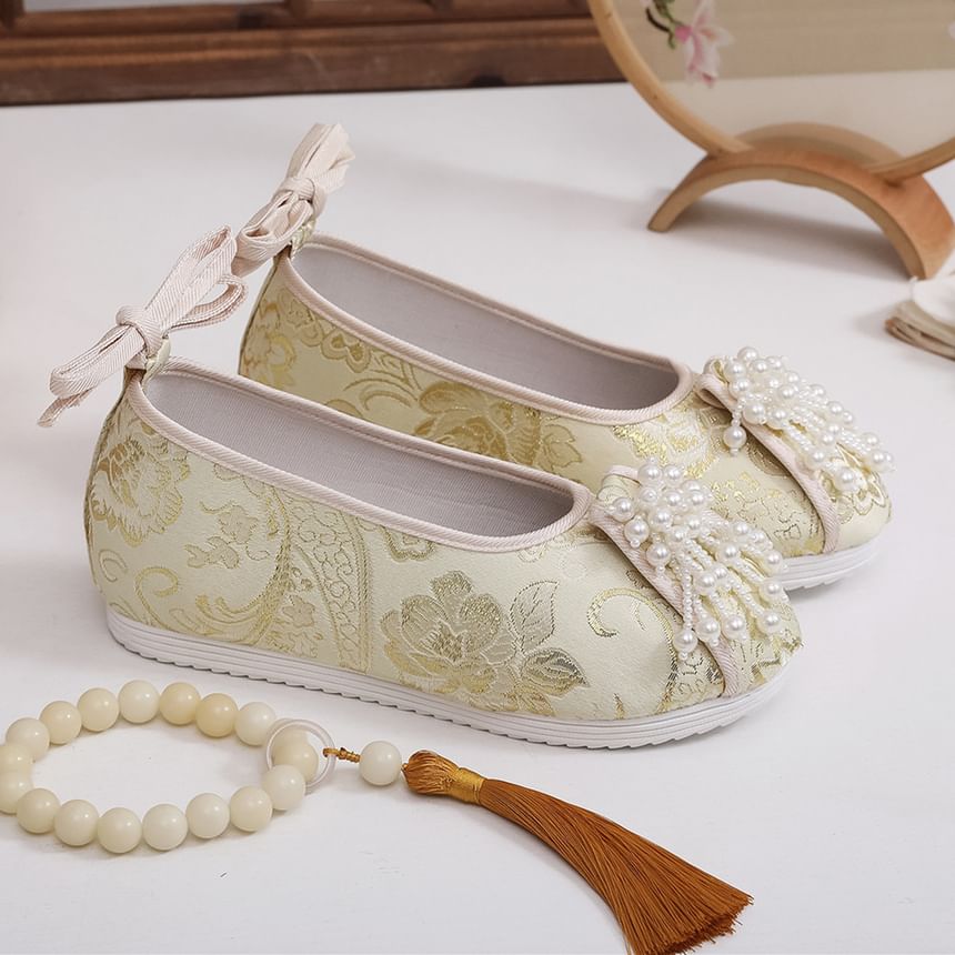 Flats Beaded Embroidered