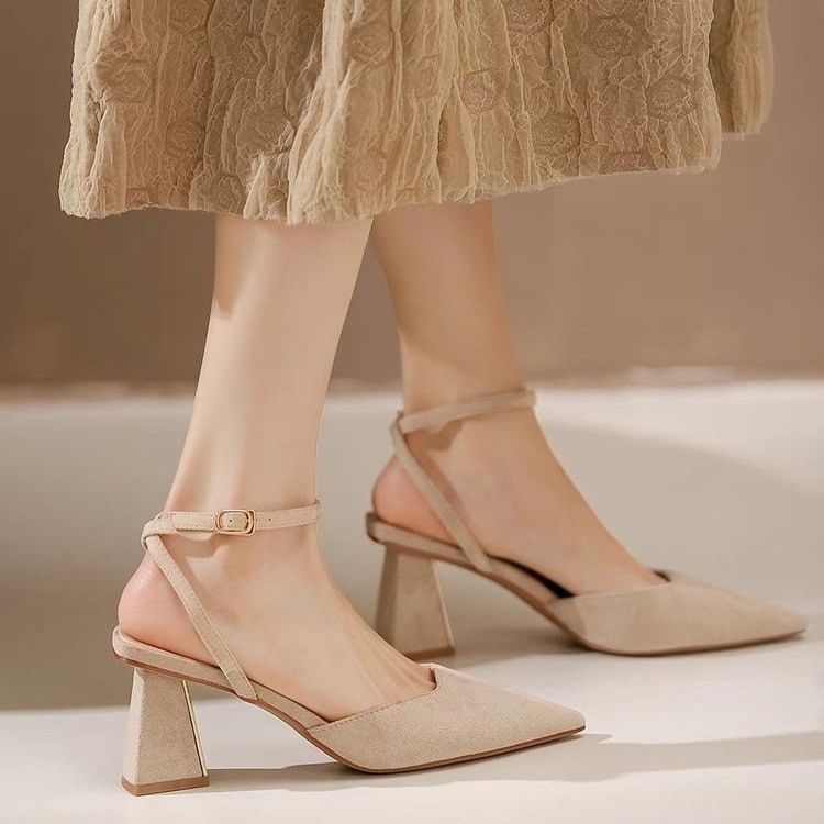 Pointed Sandals Toe Slingback Stiletto Heel