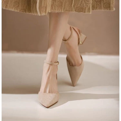 Pointed Sandals Toe Slingback Stiletto Heel