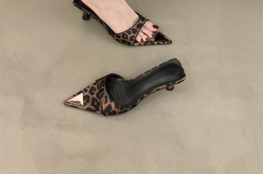 Sandals Heel Slide Toe High Pointed
