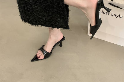 Sandals Heel Slide Toe High Pointed