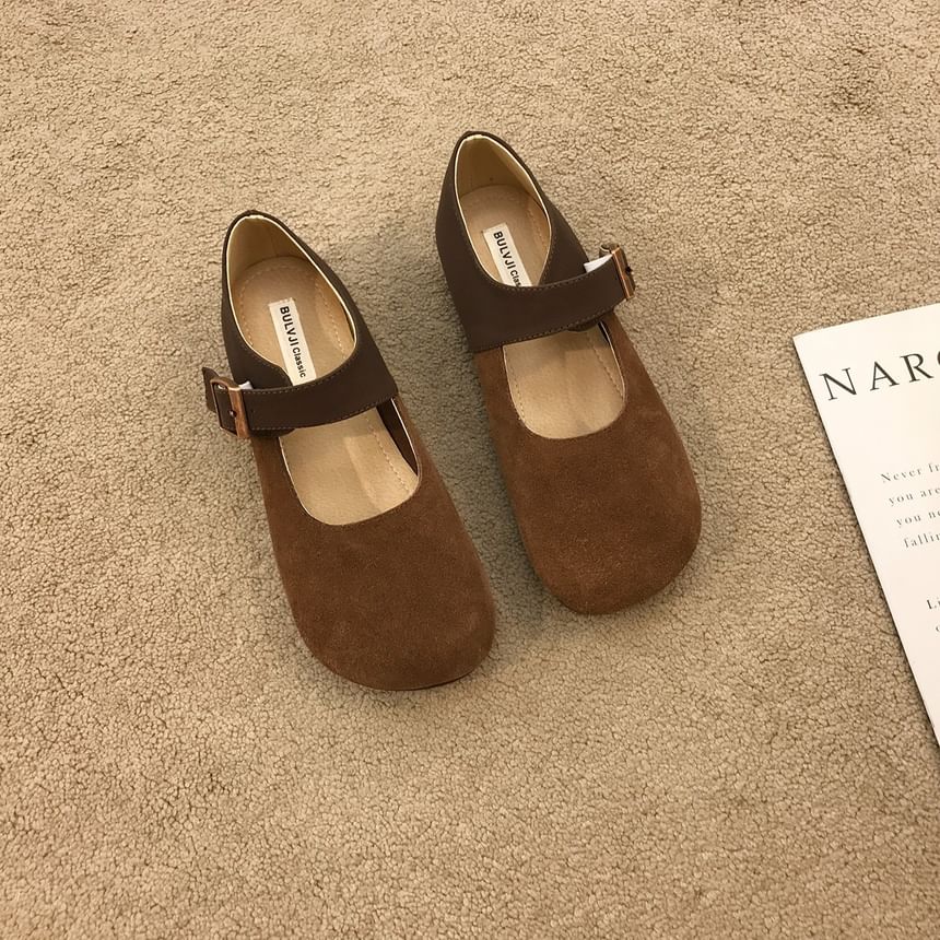 Flats Jane Mary Buckled Plain