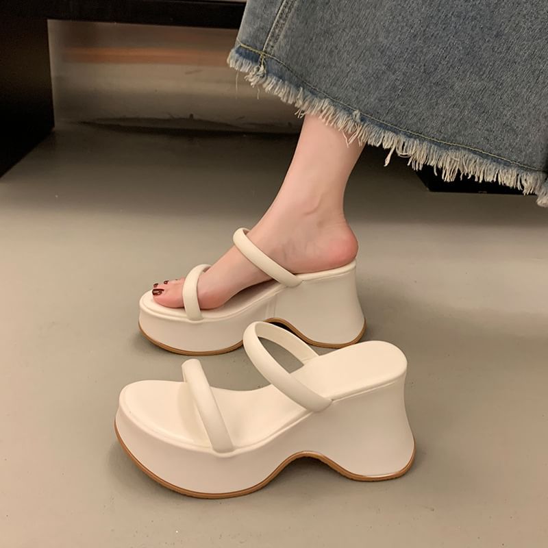 Sandals Heel Platform Slide Wedge