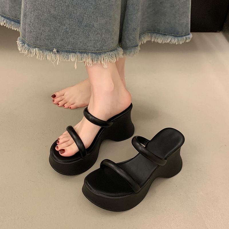 Sandals Heel Platform Slide Wedge
