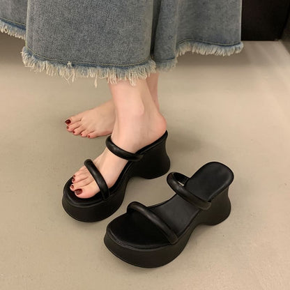 Sandals Heel Platform Slide Wedge