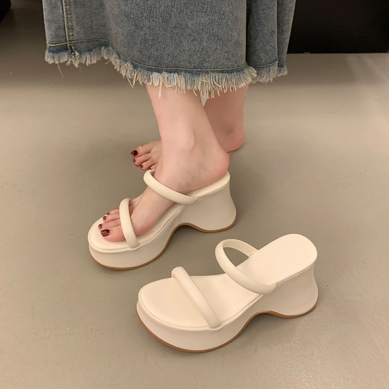 Sandals Heel Platform Slide Wedge