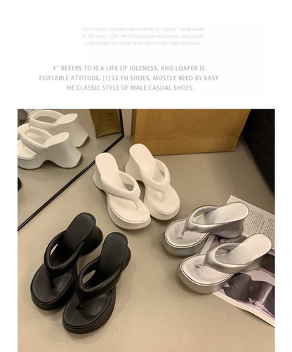 Flip Heel Flops Platform Wedge