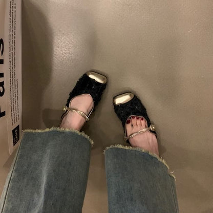 Toe Jane Cap Mules Mary