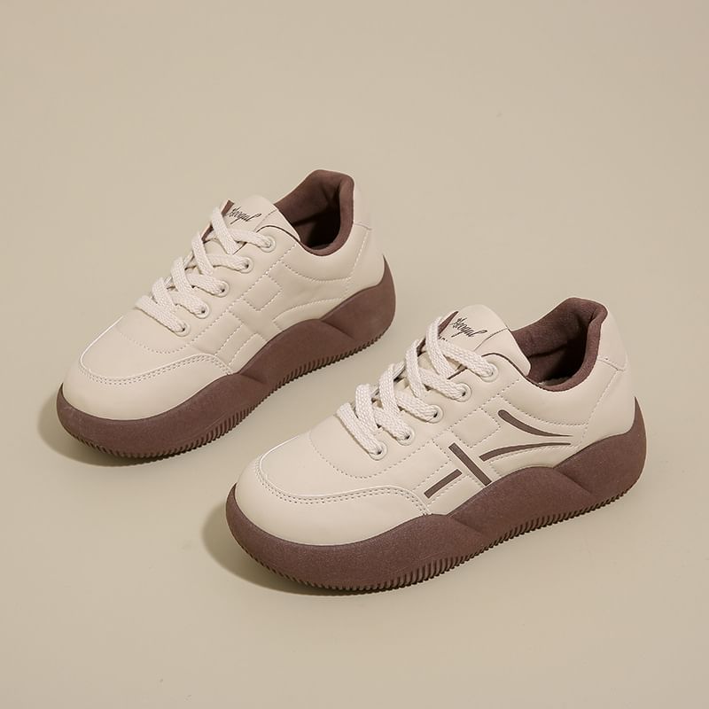 Panel Sneakers Platform