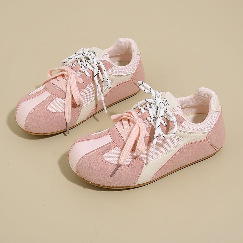 Panel Platform Mesh Sneakers